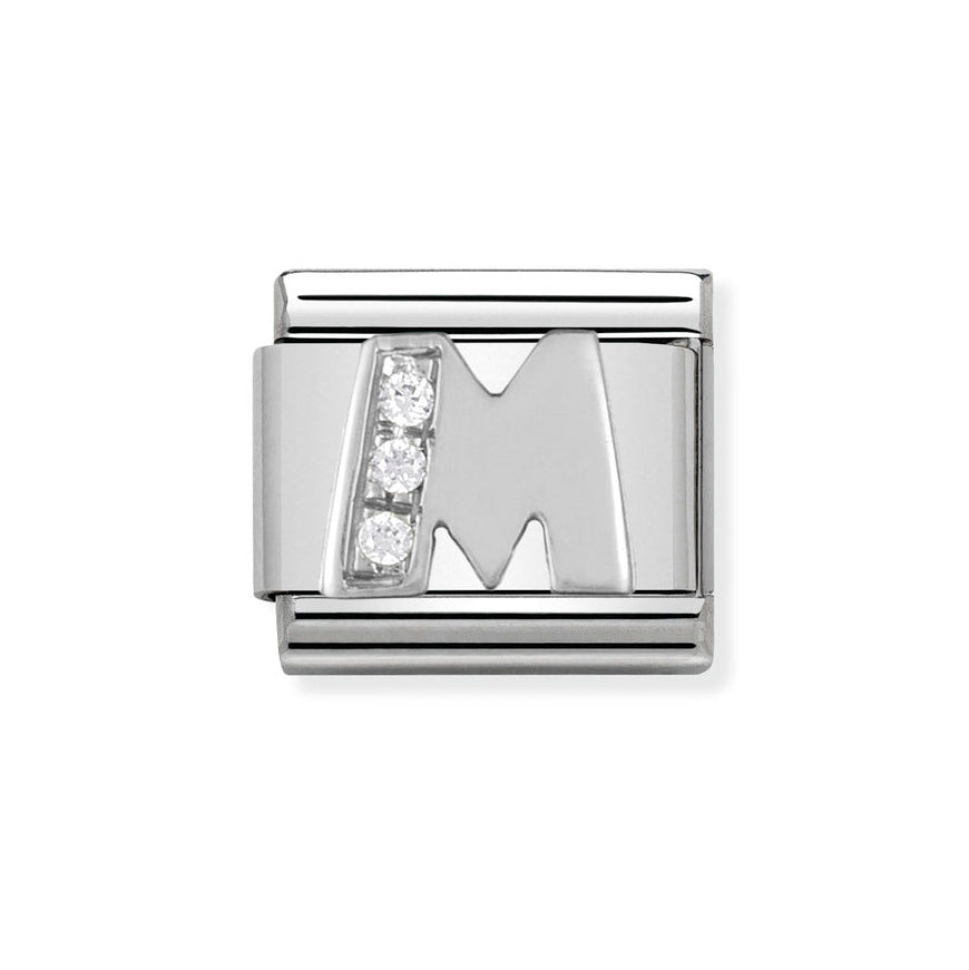 Nomination Classic Silver Sparkle Letter Initials A - Z Charms - MococoNomination330301/138033497274007Charms
