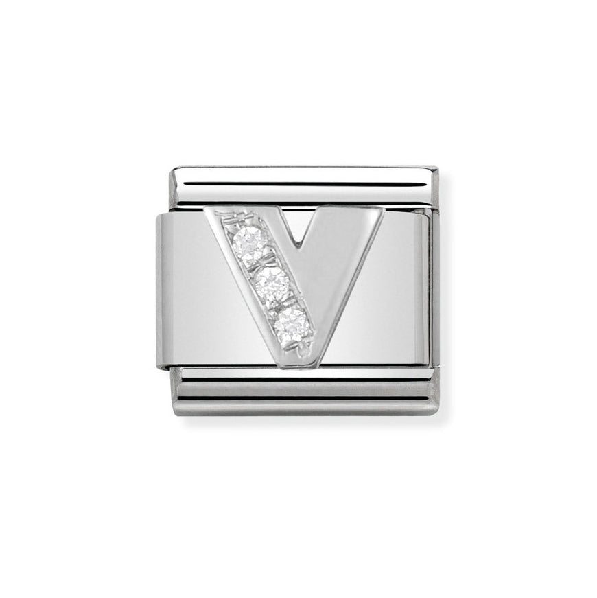 Nomination Classic Silver Sparkle Letter Initials A - Z Charms - MococoNomination330301/228033497274076Charms