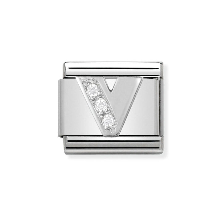 Nomination Classic Silver Sparkle Letter Initials A - Z Charms - MococoNomination330301/228033497274076Charms