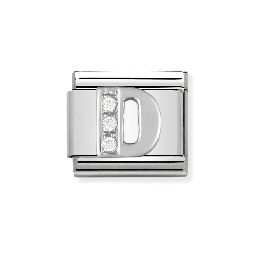 Nomination Classic Silver Sparkle Letter Initials A - Z Charms - MococoNomination330301/048033497273925Charms
