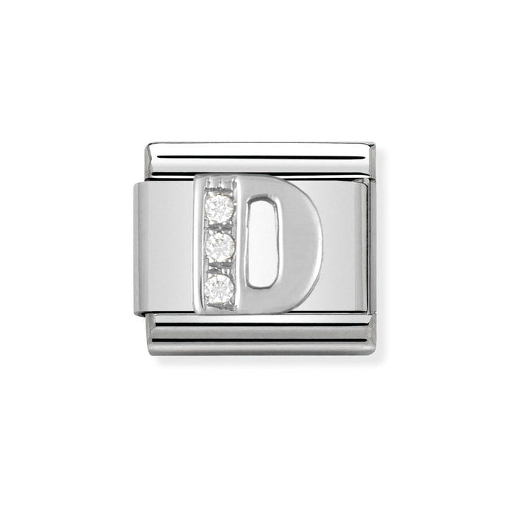 Nomination Classic Silver Sparkle Letter Initials A - Z Charms - MococoNomination330301/048033497273925Charms