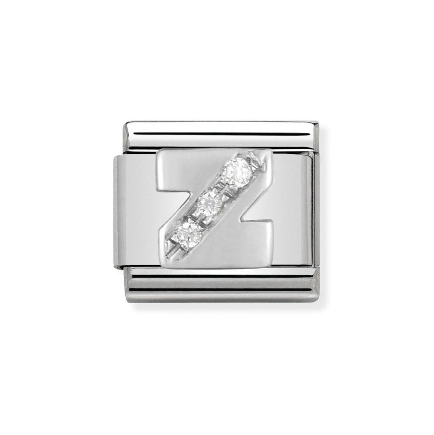 Nomination Classic Silver Sparkle Letter Initials A - Z Charms - MococoNomination330301/268033497274113Charms