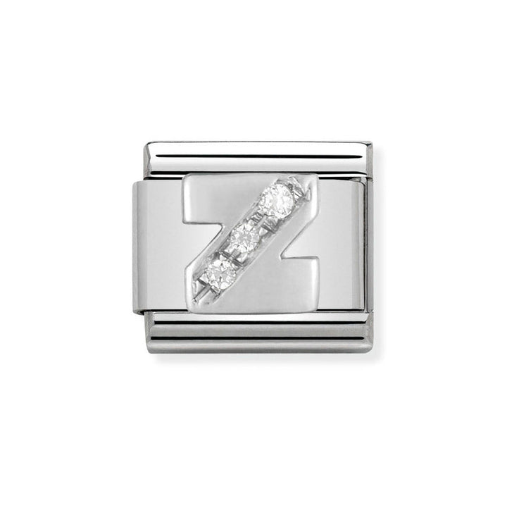 Nomination Classic Silver Sparkle Letter Initials A - Z Charms - MococoNomination330301/268033497274113Charms