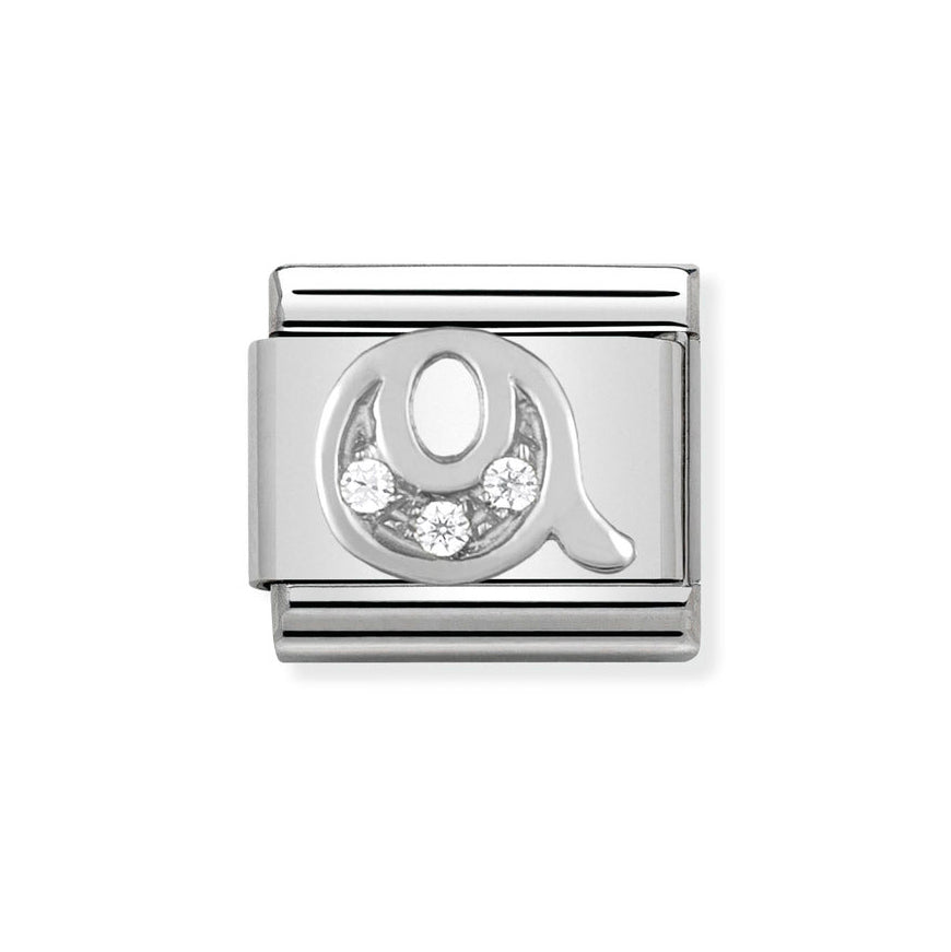 Nomination Classic Silver Sparkle Letter Initials A - Z Charms - MococoNomination330301/178033497274045Charms