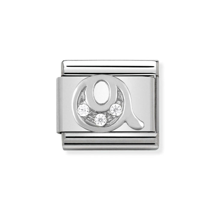 Nomination Classic Silver Sparkle Letter Initials A - Z Charms - MococoNomination330301/178033497274045Charms