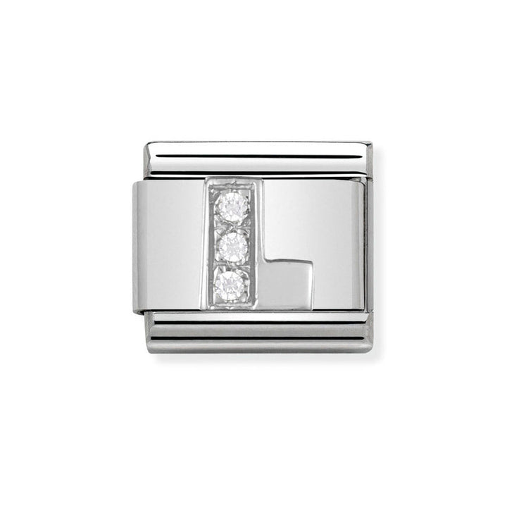 Nomination Classic Silver Sparkle Letter Initials A - Z Charms - MococoNomination330301/128033497273994Charms