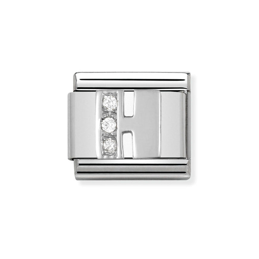 Nomination Classic Silver Sparkle Letter Initials A - Z Charms - MococoNomination330301/088033497273963Charms