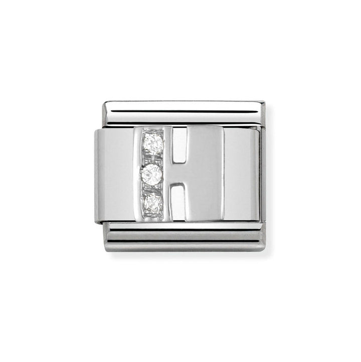 Nomination Classic Silver Sparkle Letter Initials A - Z Charms - MococoNomination330301/088033497273963Charms