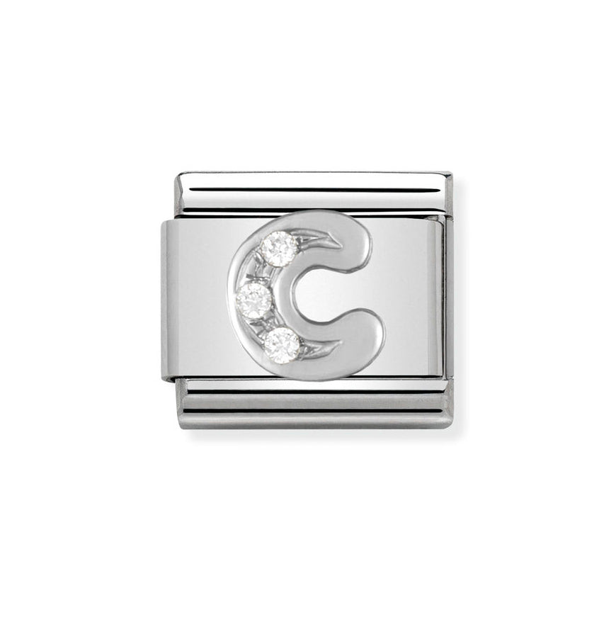 Nomination Classic Silver Sparkle Letter Initials A - Z Charms - MococoNomination330301/038033497273918Charms