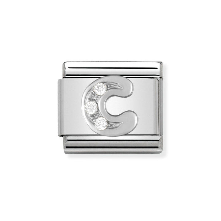 Nomination Classic Silver Sparkle Letter Initials A - Z Charms - MococoNomination330301/038033497273918Charms