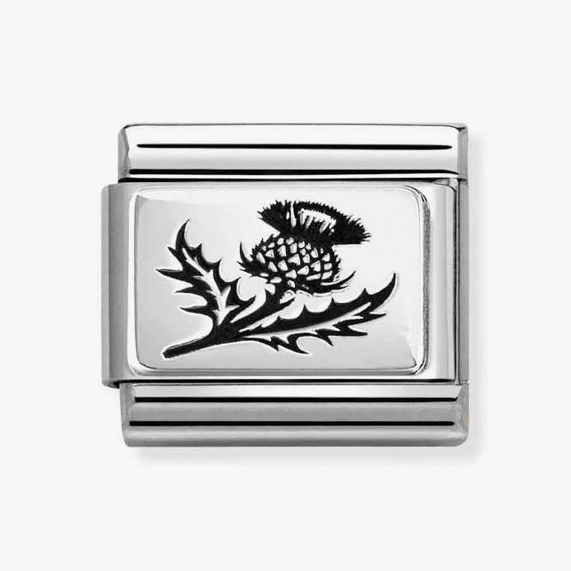 Nomination Classic Silver Thistle Flower Charm - MococoNomination330111/54Charms