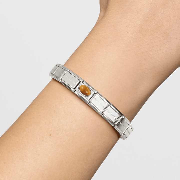 Nomination Classic Silver Tiger Eye Charm - MococoNomination330510/418033497565976Charms and Links