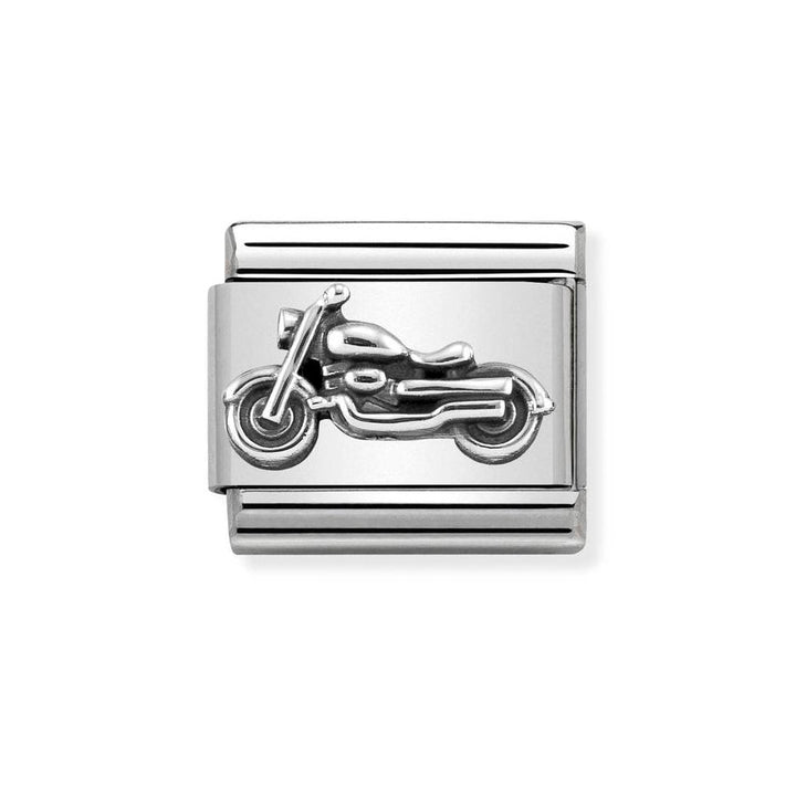 Nomination Classic Silver Vintage Motor Bike Charm - MococoNomination330101/328033497443670Charms and Links