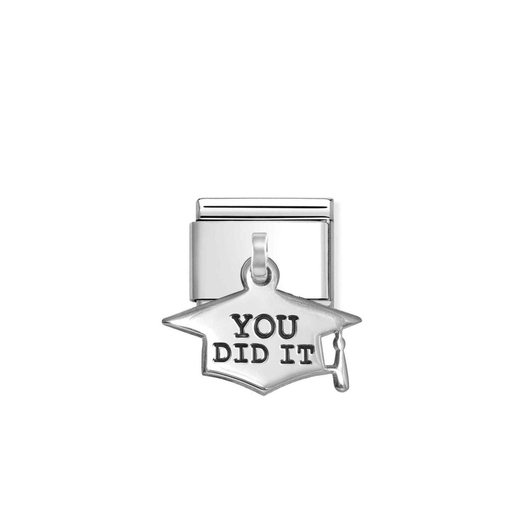 Nomination Classic Silver YOU DID IT Graduation Hat Charm - MococoNomination331811/108033497566133Charms and Links