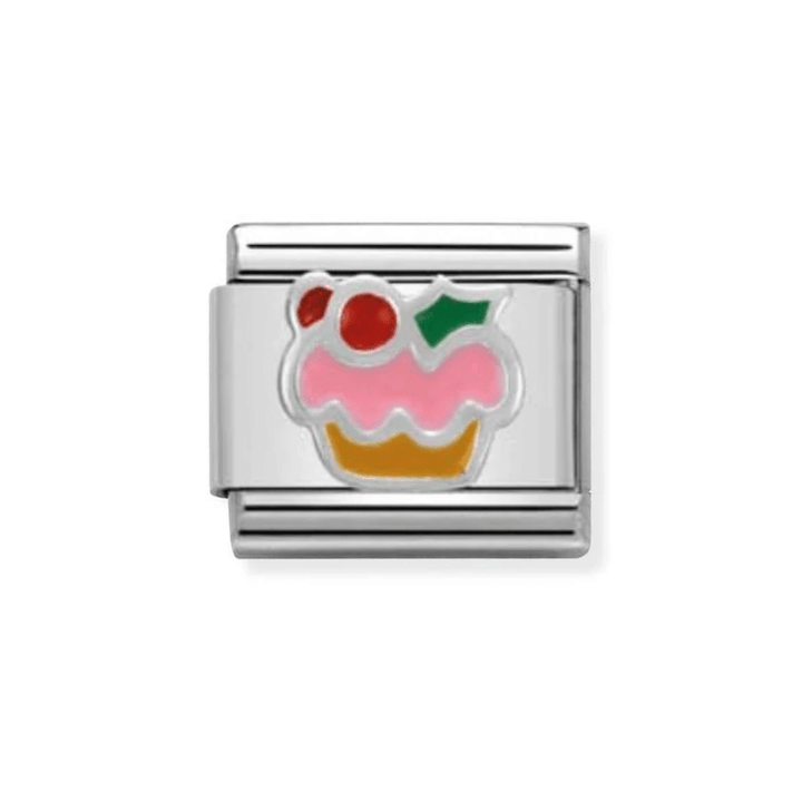 Nomination Classic Sterling Silver Cupcake Enamel Charm - MococoNomination330204/108033497333575Charms
