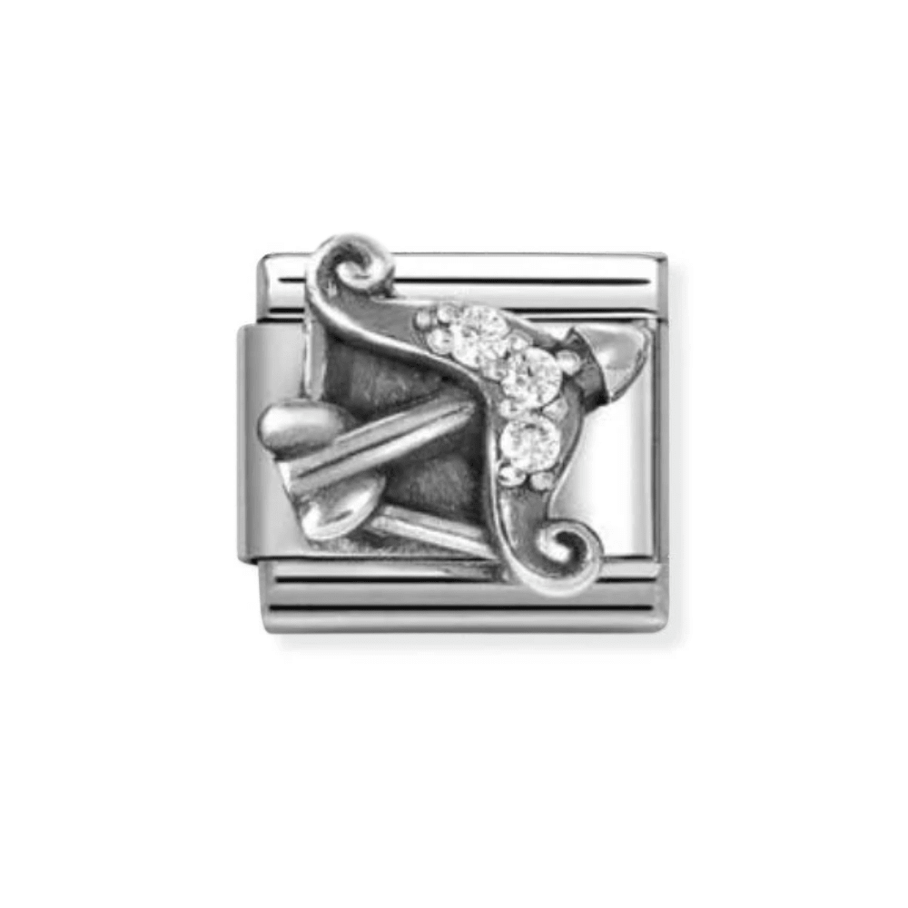Nomination Classic Sterling Silver Sagittarius White Cubic Zirconia Relief Charm - MococoNomination330326/098033497553690Charms