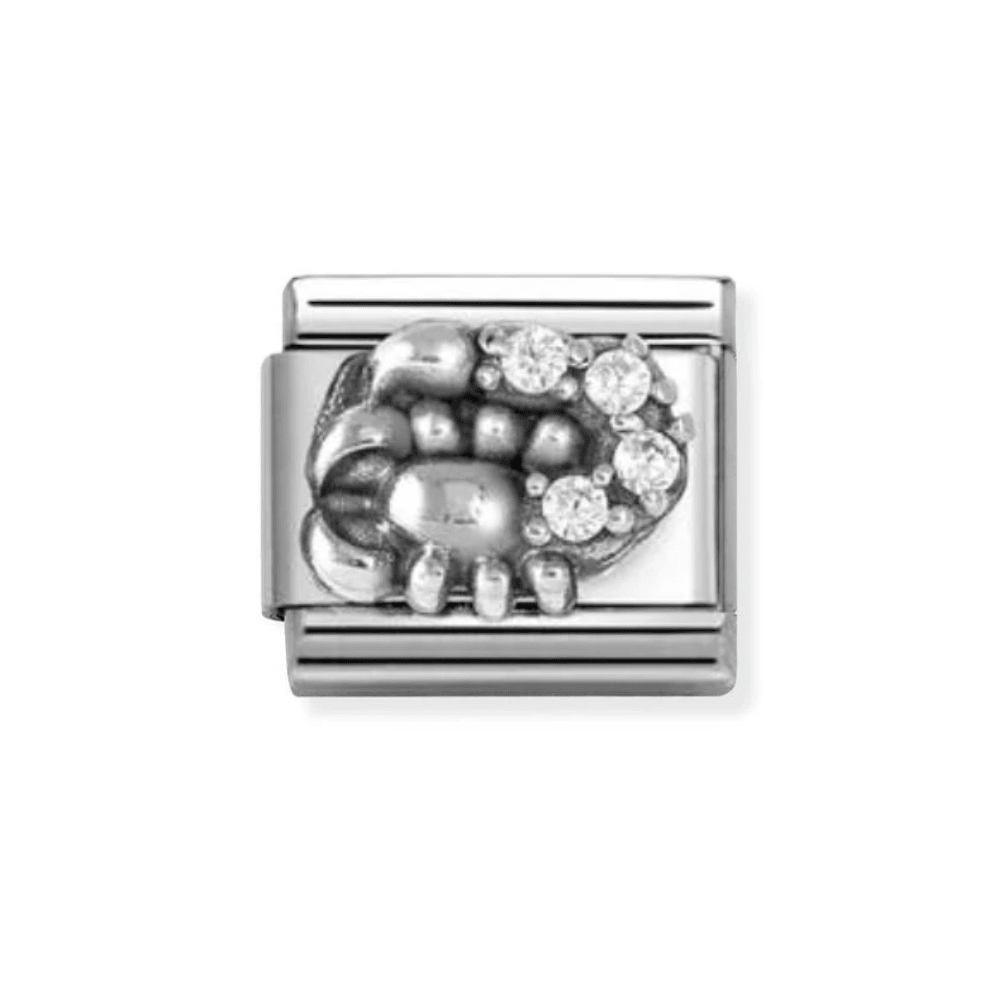 Nomination Classic Sterling Silver Scorpio White Cubic Zirconia Relief Charm - MococoNomination330326/088033497553683Charms