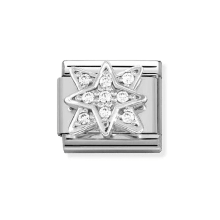 Nomination Classic Sterling Silver Windrose Cubic Zirconia Charm - MococoNomination330304/458033497528247Charms