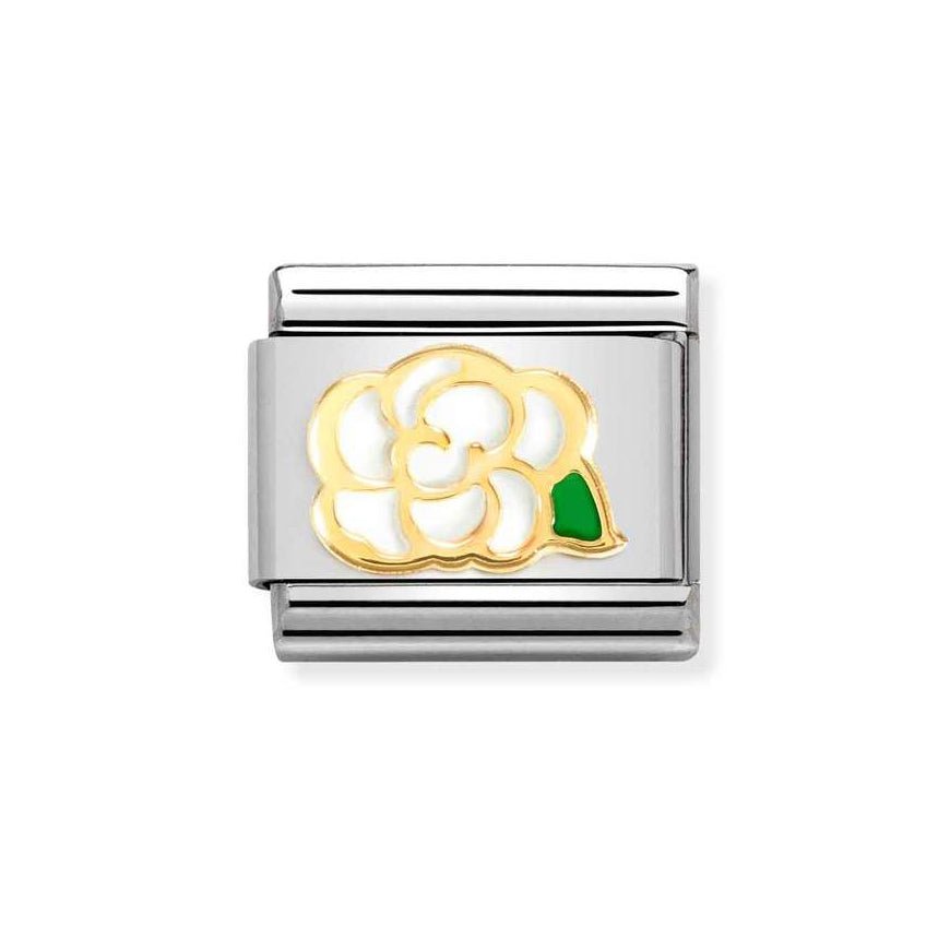 Nomination Classic White Camellia Flower Charm - MococoNomination030272/798033497528698Charms and Links
