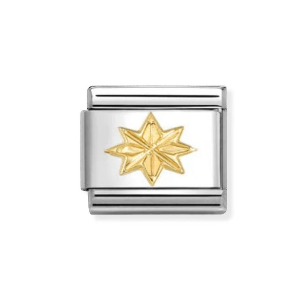 Nomination Classic Yellow Gold Windrose Charm - MococoNomination030149/618033497552822Charms