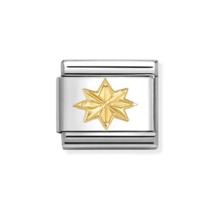 Nomination Classic Yellow Gold Windrose Charm - MococoNomination030149/618033497552822Charms
