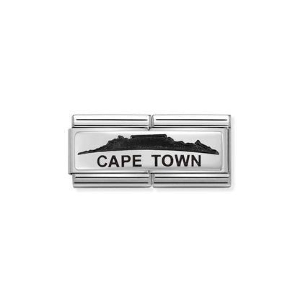 Nomination Composable 925 Sterling Silver and Classic Steel Skyline Capetown Double Special Charm Image