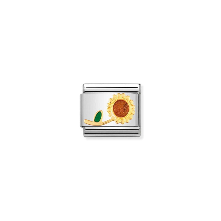 Nomination Composable Classic Bonded Yellow Gold Link Sunflower Link - MococoNomination030214/268033497065544Charms and Links