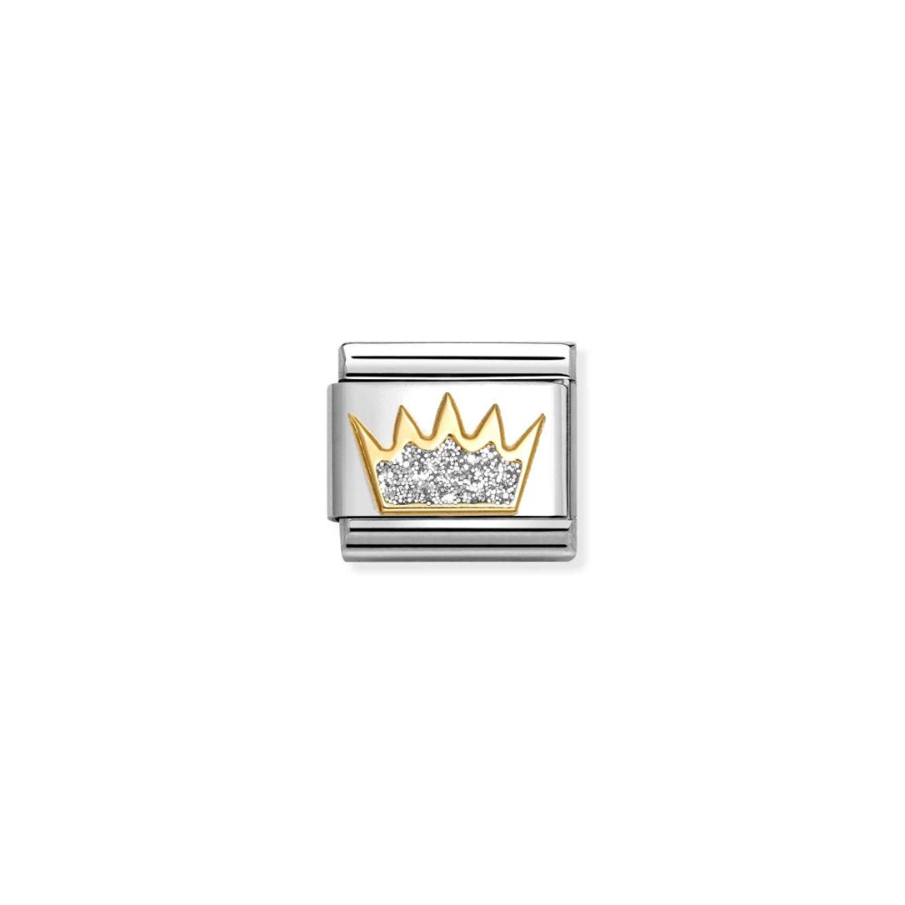 Nomination Composable Classic Crown Silver Glitter Link - MococoNomination030220/218033497536877Charms and Links