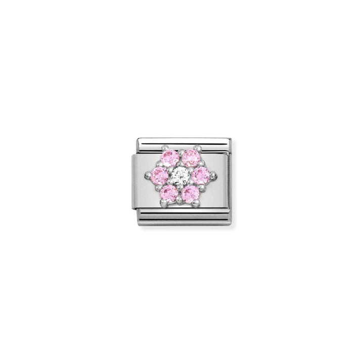 Nomination Composable Classic Flower in Silver and CZ Link - MococoNomination330322/038033497496676Charms and Links