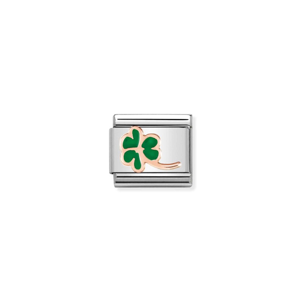 Nomination Composable Classic Green Enamel Clover Link - MococoNomination430202/01Charms and Links