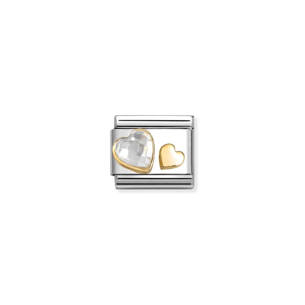 Nomination Composable Classic Hearts with CZ Link - MococoNomination030613/088033497553249Charms and Links