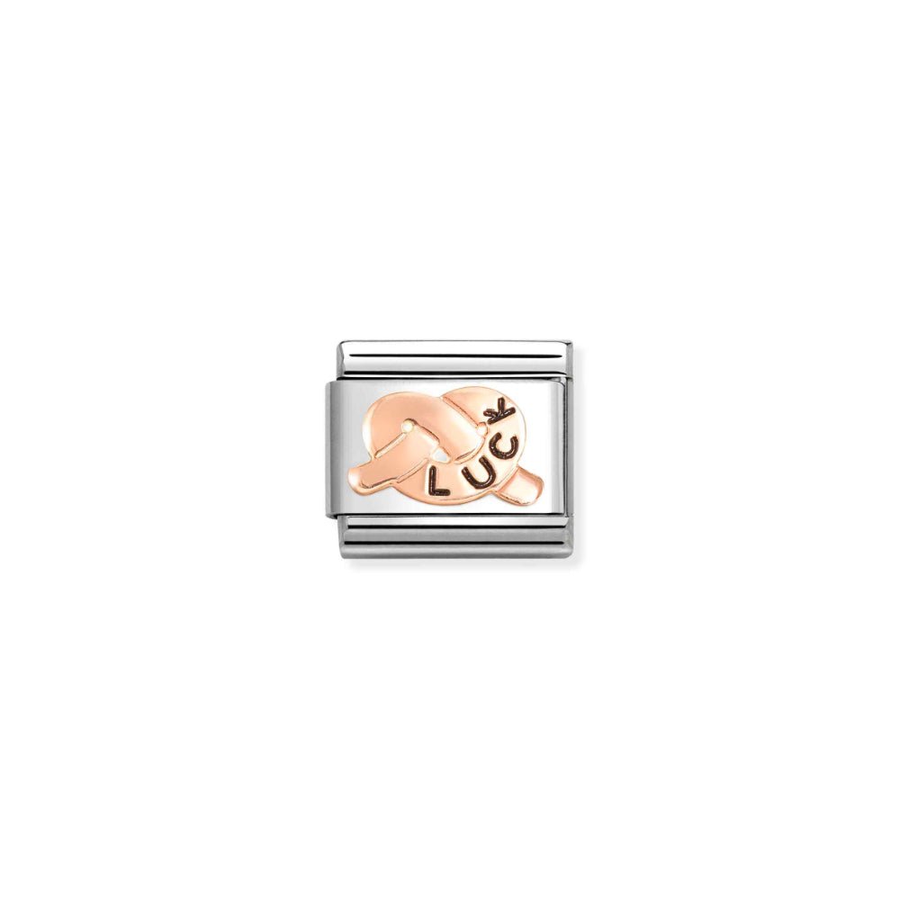 Nomination Composable Classic Luck Promises Knot Rosegold Link - MococoNomination430202/408033497549686Charms and Links