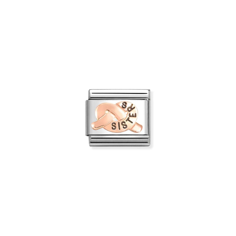 Nomination Composable Classic Sisters Promises Knot Rosegold Link - MococoNomination430202/388033497549662Charms and Links
