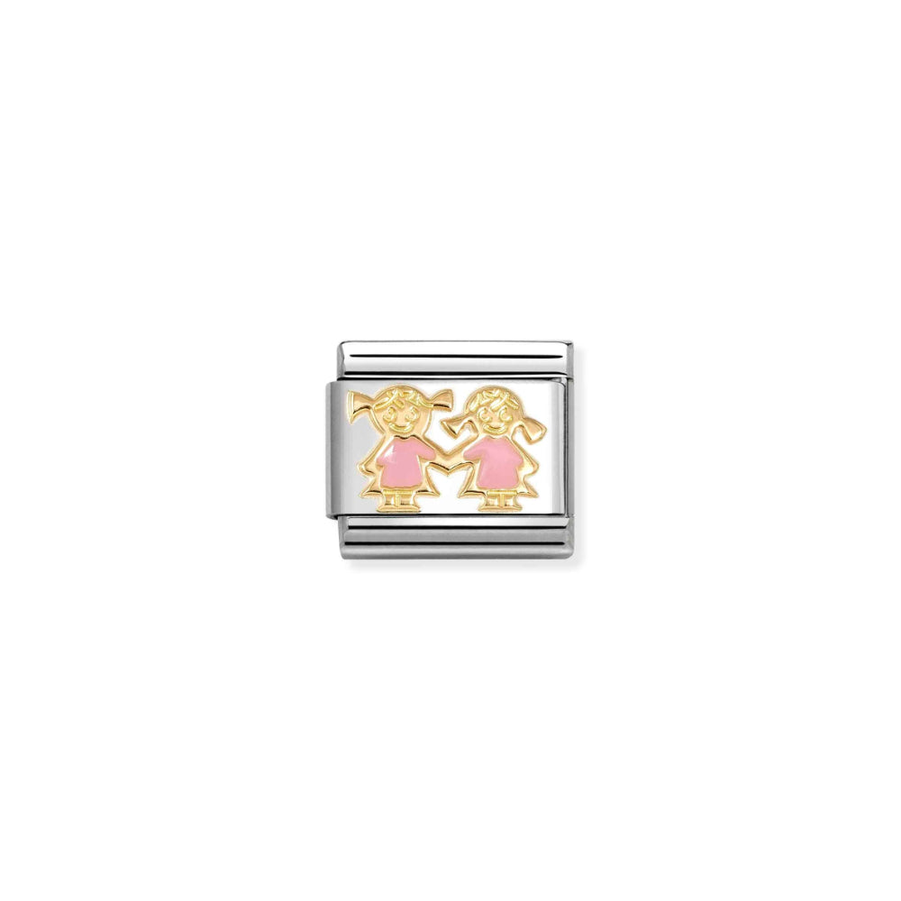 Nomination Composable Classic Sisters with Enamel Link image
