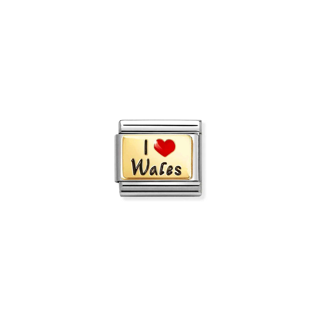 Nomination Composable Gold I Love Wales Charm - MococoNomination030231/78Charms and Links