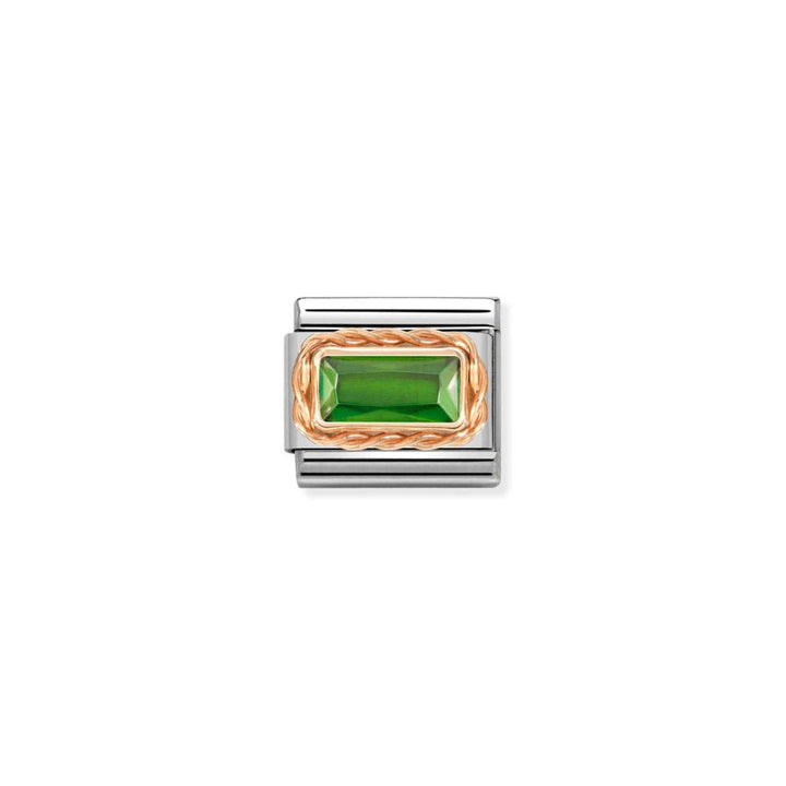 Nomination Composable Green CZ in Rose Gold Link - MococoNomination430604/0048033497522054Charms and Links