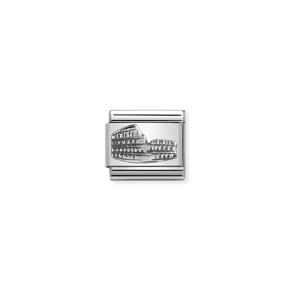 Nomination Composable Sterling Silver Colosseum Monument Link Charm image