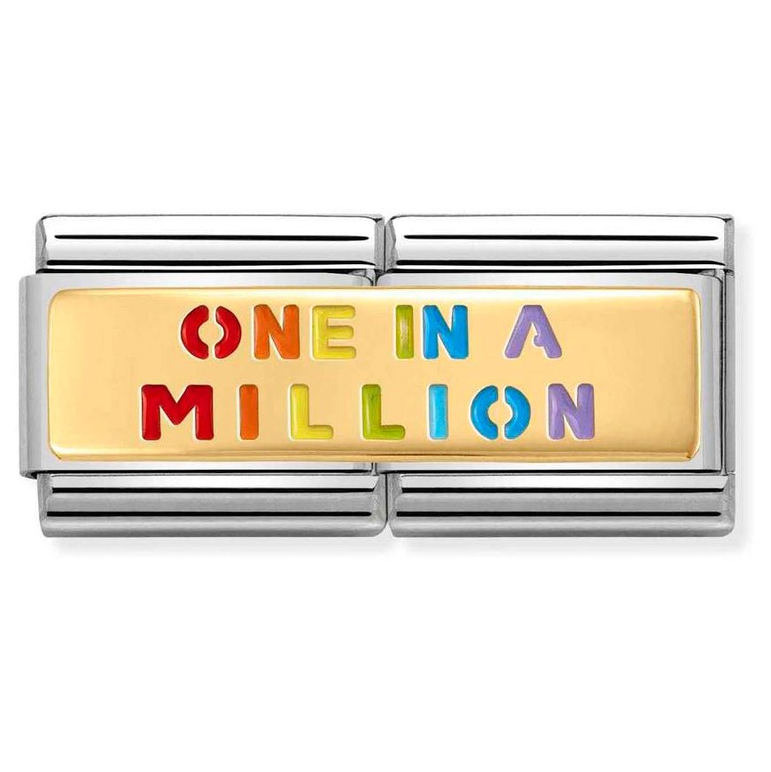 Nomination Double "One in a Million" Charm - MococoNomination030720/068033497496508Charms and Links