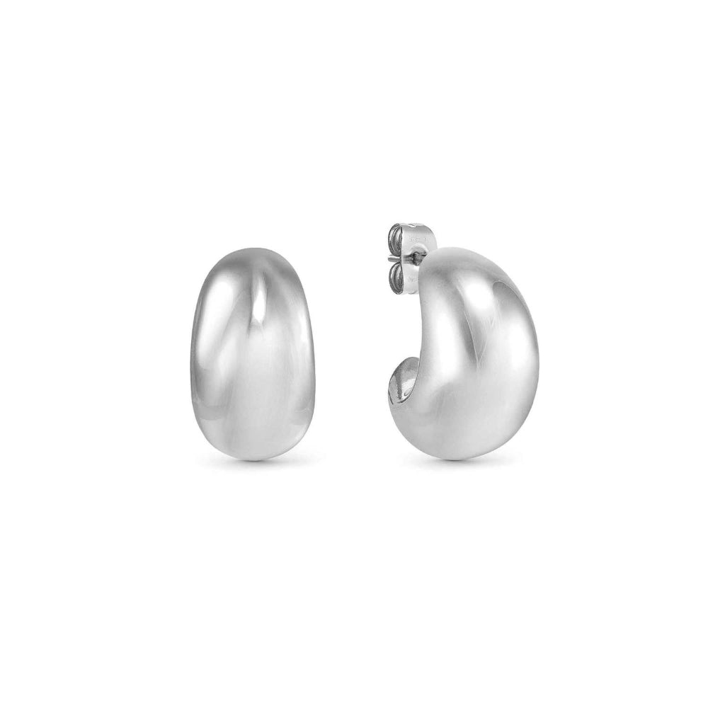 Nomination Ecclettica In Steel Small Moon Earrings Image