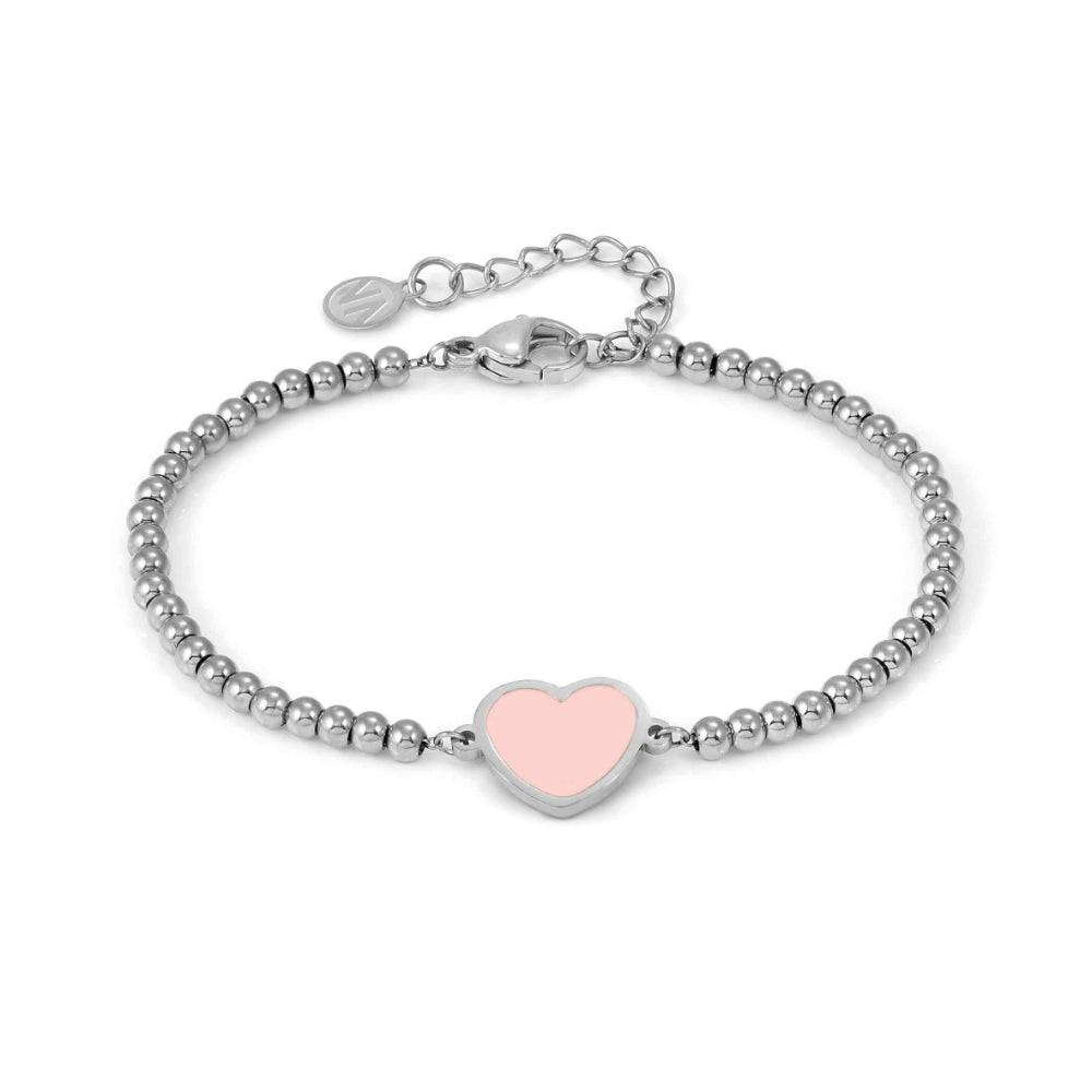 Nomination Emosfere Stainless Steel White Heart Bracelet image