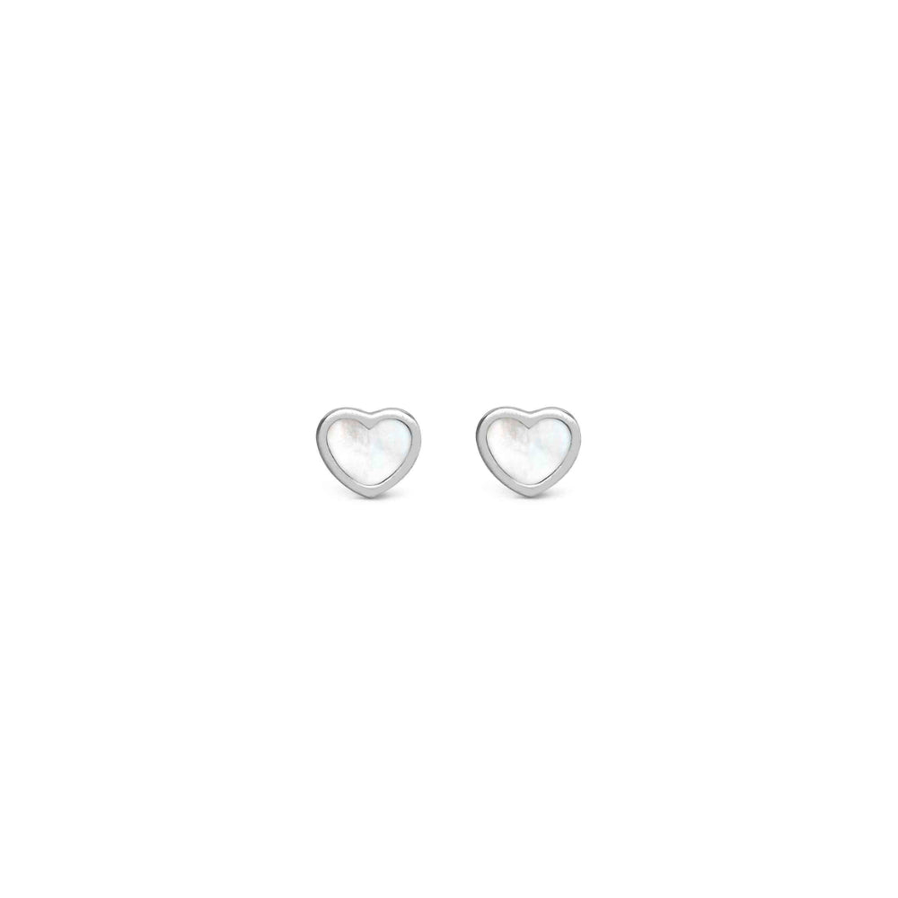 Nomination Emosfere Stainless Steel White Mother-of-Pearl Heart Earrings image 2