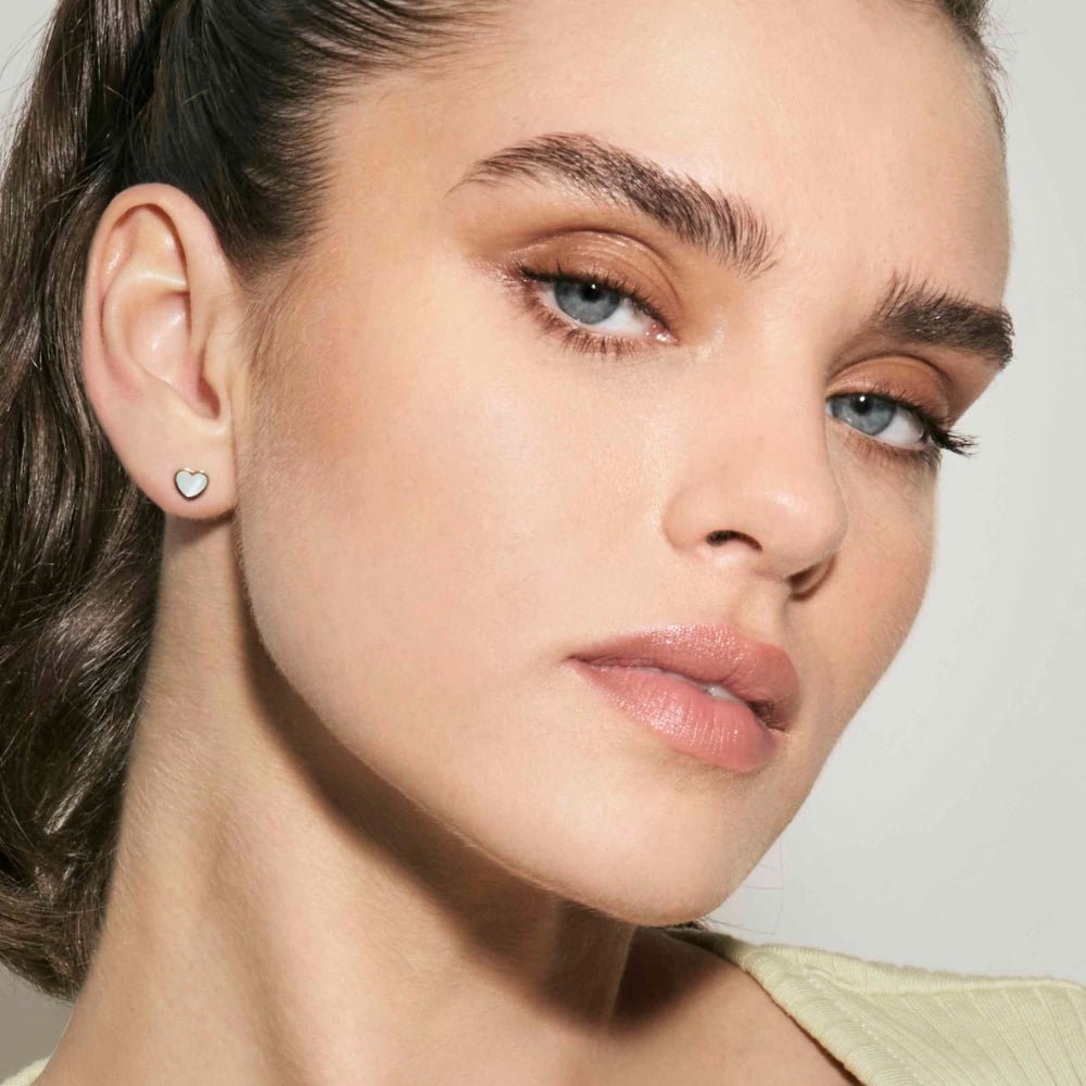 Nomination Emosfere Stainless White Mother - of - Pearl Heart Earrings - MococoNomination134209/0368033497561688Earrings