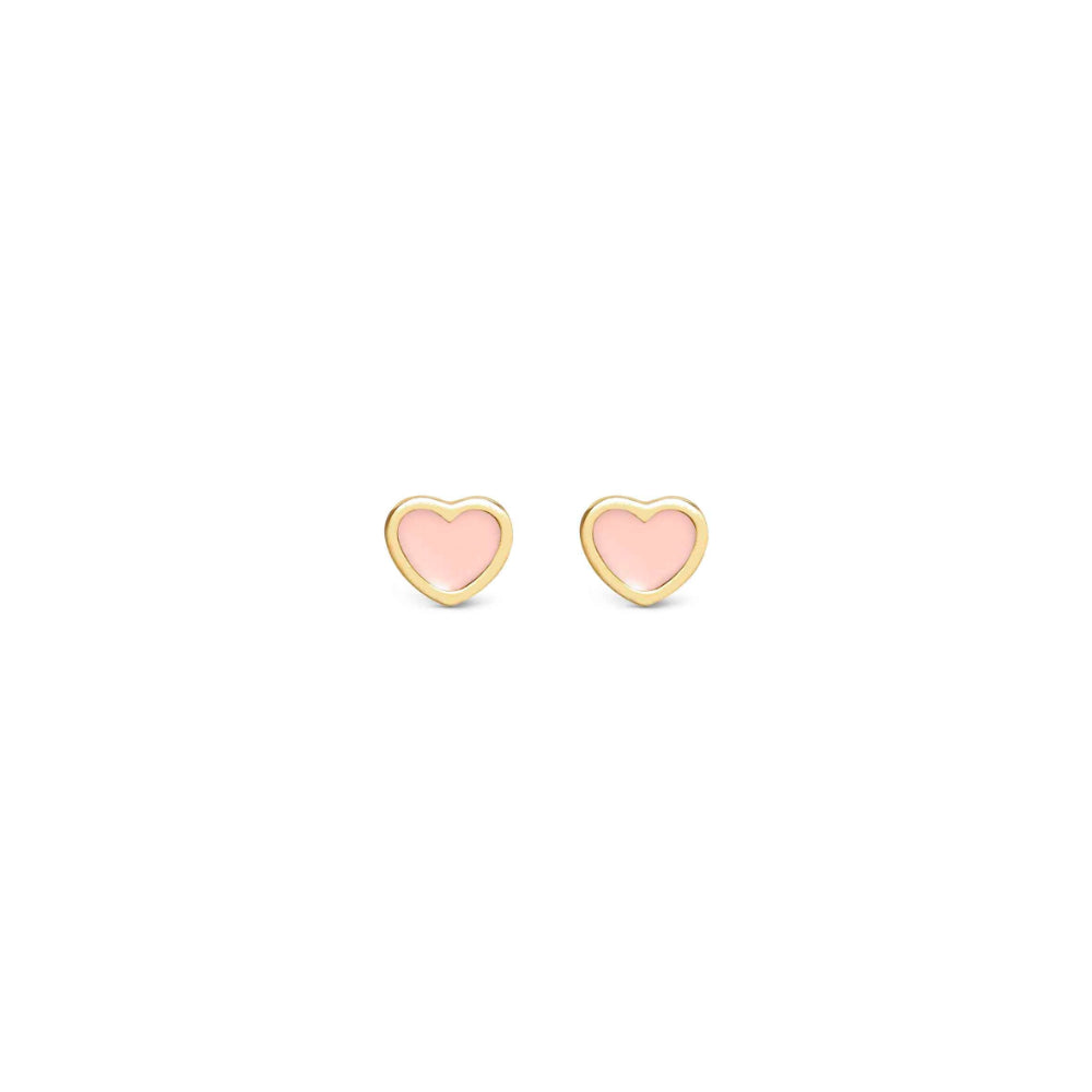 Nomination Emosfere Yellow PVD White Heart Stainless Steel Earrings image 2