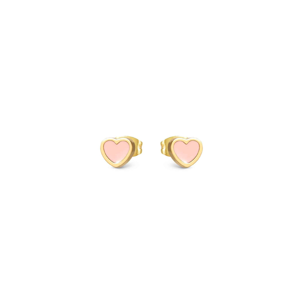 Nomination Emosfere Yellow PVD White Heart Stainless Steel Earrings image 3