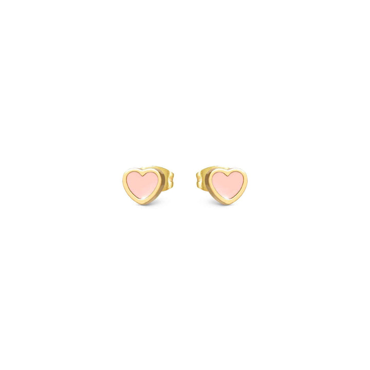 Nomination Emosfere Yellow PVD White Heart Stainless Steel Earrings image 3