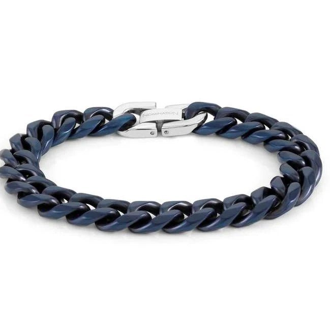 Nomination Fin. Blue Beyond Medium with PVD Extra Large Mens Bracelet - MococoNomination028904/0388033497512123Bracelets