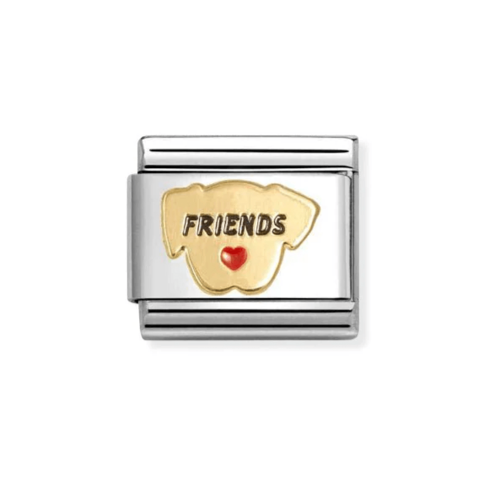 Nomination Gold and Red Classic Symbols , Enamel Heart Dog Charm - MococoNomination030285/698033497568397Charms