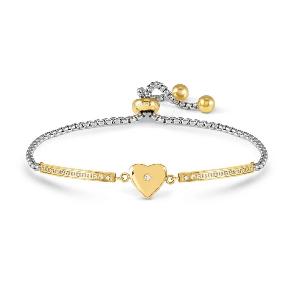Nomination Gold and Silver Milleluci Heart Bracelet - MococoNomination028018/0228033497569622Bracelets
