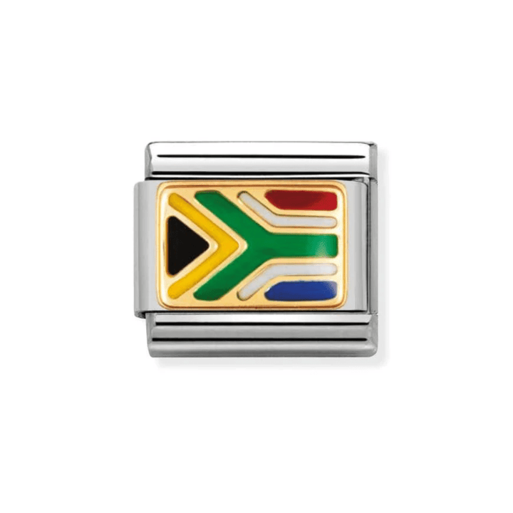 Nomination Gold Classic Africa Stainless with Enamel South Africa Charm - MococoNomination030237/038033497016799Charms