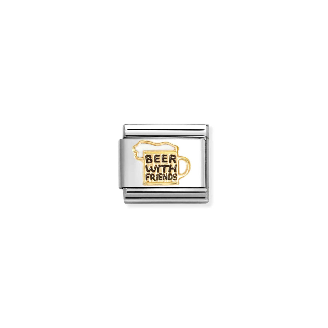 Nomination Gold Classic Beer with Friends Charm - MococoNomination030272/878033497549235Charms and Links